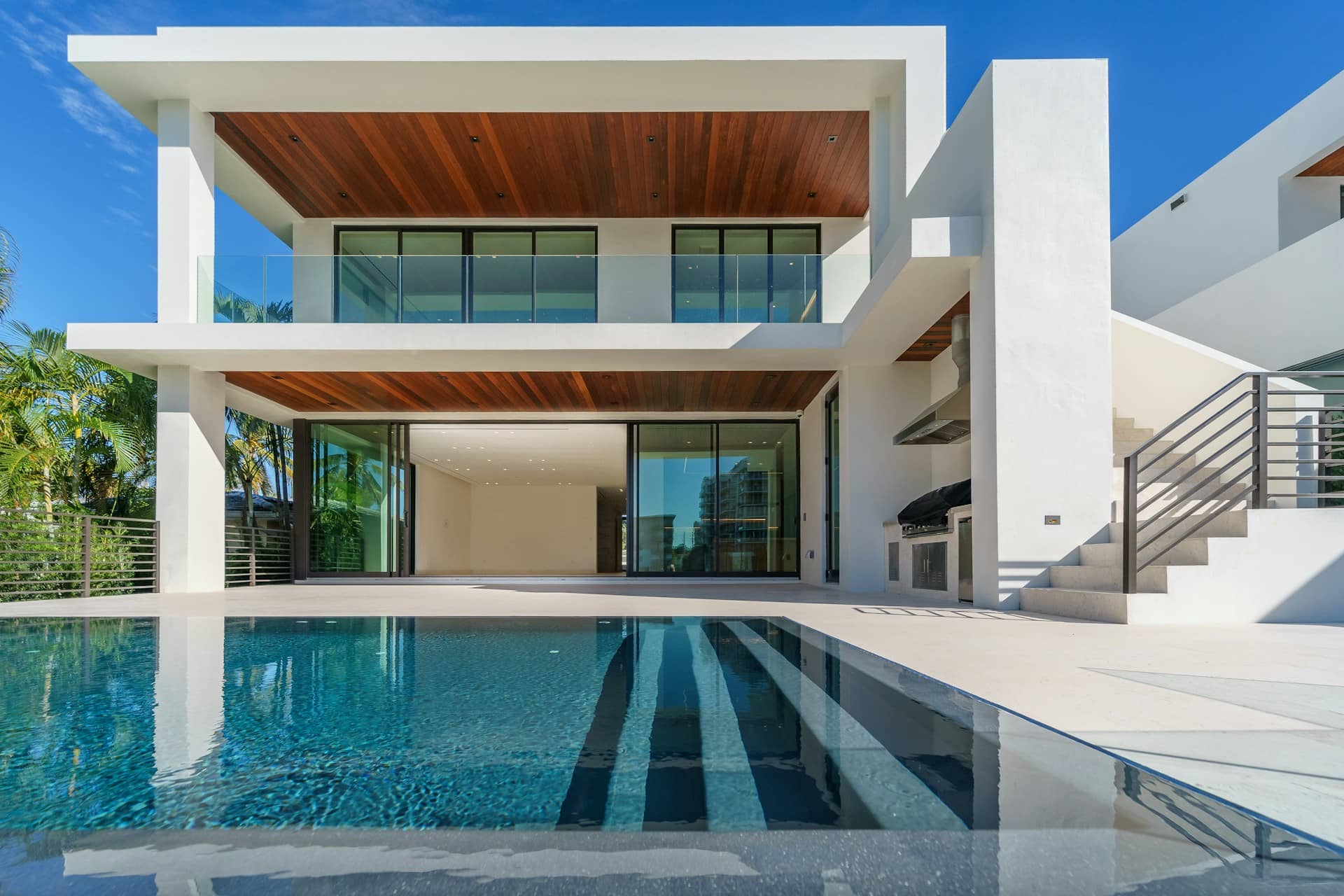 California luxury home at golden hour